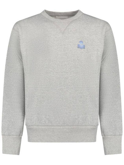 Mike Cotton Logo Sweatshirt Grey - ISABEL MARANT - BALAAN 2