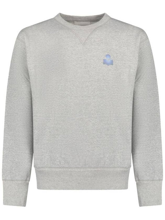 Mike Cotton Logo Sweatshirt Grey - ISABEL MARANT - BALAAN 2