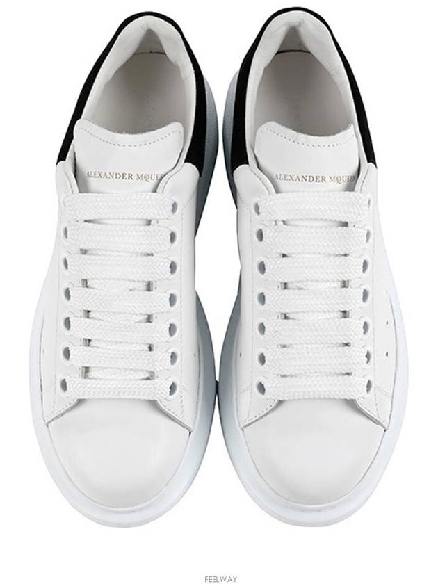 Oversized Leather Tab Low Top Sneakers White - ALEXANDER MCQUEEN - BALAAN 4