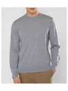 Crew Neck Wool Knit Top Grey - THEORY - BALAAN 2