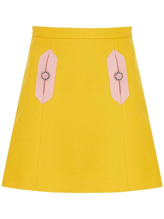 wool and silk mini skirt - VALENTINO - BALAAN 1