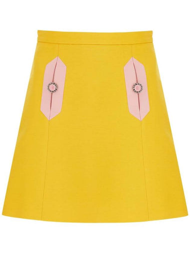 wool and silk mini skirt - VALENTINO - BALAAN 1