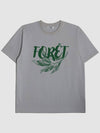 UNISEX Foret Graphic Short Sleeve T Shirt BLUE GRAY - KLOR - BALAAN 2