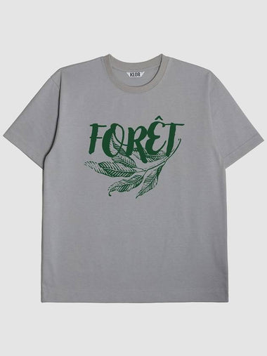 Foret Graphic Short Sleeve T-Shirt Blue Grey - KLOR - BALAAN 1