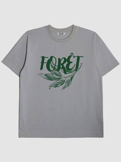 Foret Graphic Short Sleeve T-Shirt Blue Grey - KLOR - BALAAN 2