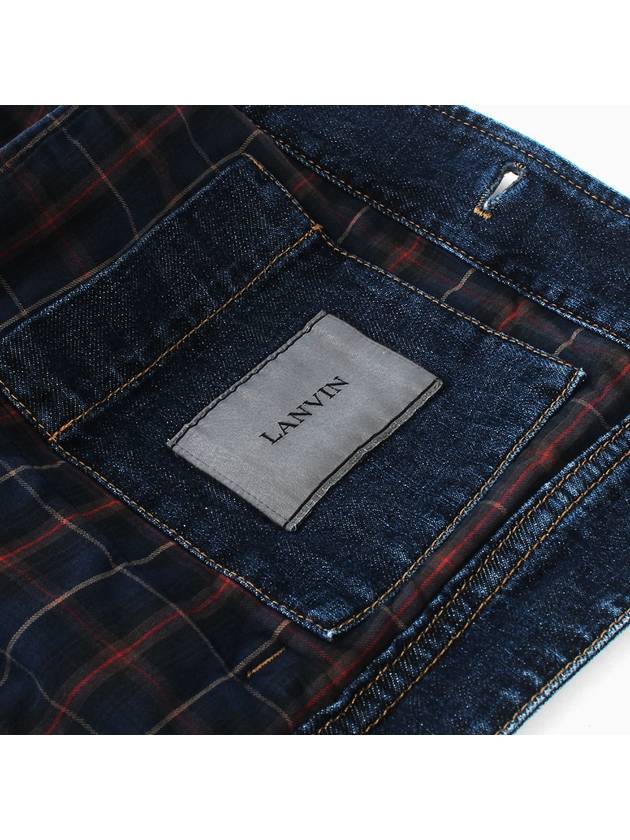 Corduroy Point Denim Jacket Blue - LANVIN - BALAAN 9