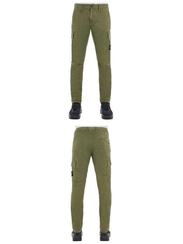 Men's Wappen Patch Cargo Straight Pants Green - STONE ISLAND - BALAAN 5