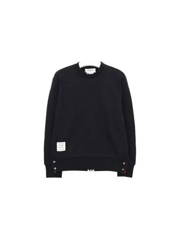 Center Back RWB Stripe Classic Loopback Crewneck Sweatshirt Navy - THOM BROWNE - BALAAN 2