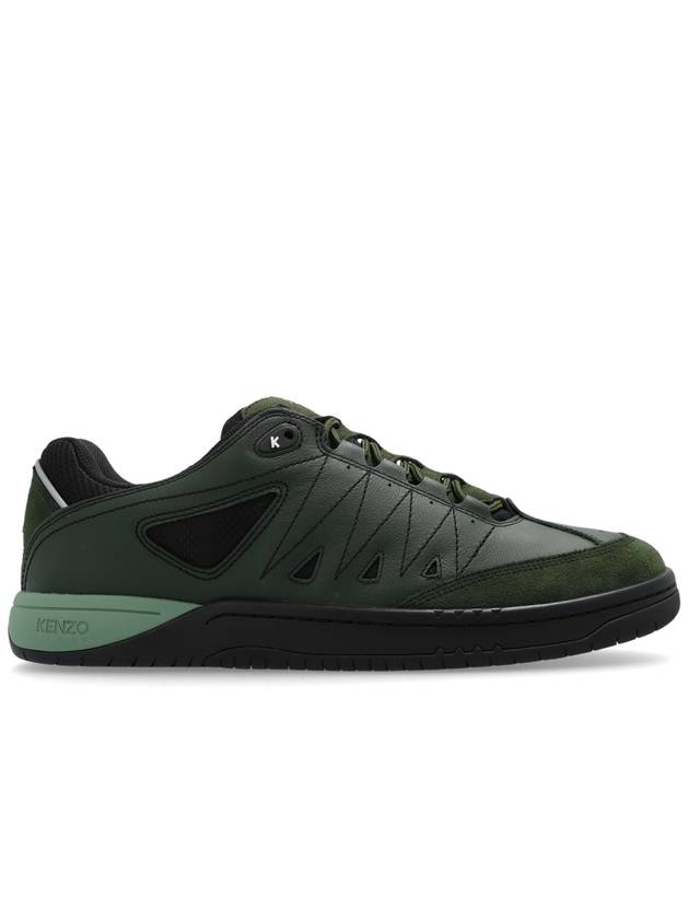 Men s Low Top Sneakers Kenzo Leather Green - KENZO - BALAAN 2