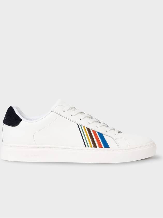 Rex Sports Striped Leather Low Top Sneakers White - PAUL SMITH - BALAAN 2