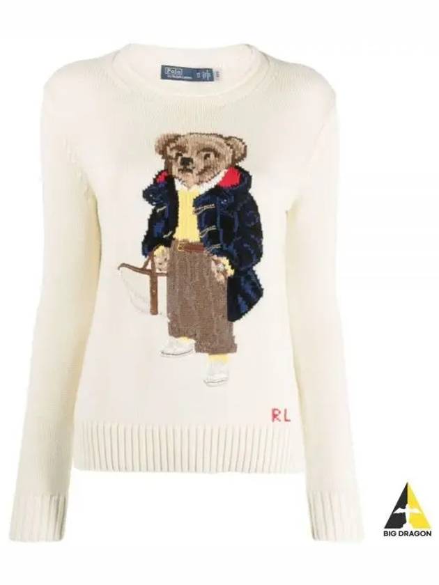 Cotton Bear Knit Top Cream - POLO RALPH LAUREN - BALAAN 2