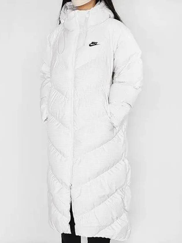 NSW Thermafit Wind Puffer Loose Hooded Padding White - NIKE - BALAAN 2