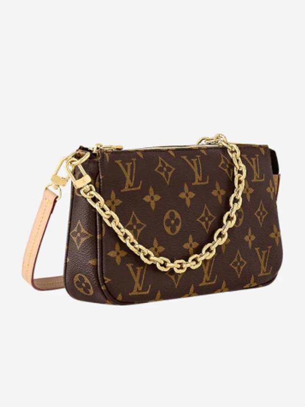 Pochette Accessoires Chain Monogram Shoulder Bag Brown - LOUIS VUITTON - BALAAN 4