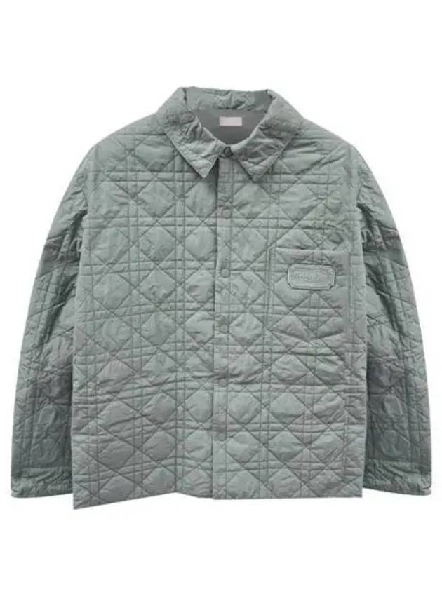 Cannage Technical Fabric Overshirt Jacket Grey - DIOR - BALAAN 2