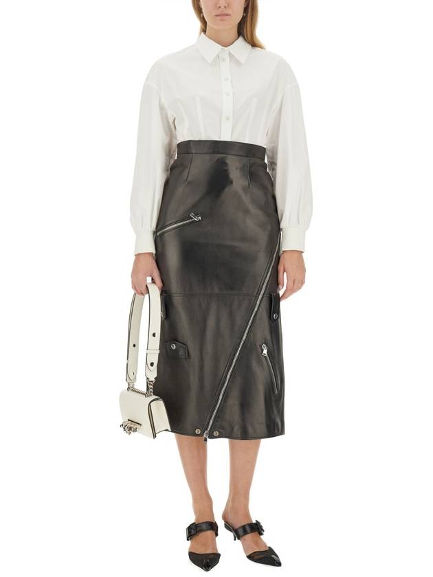 23 fw Midi Skirt 769318Q5ALZ1000 B0040495207 - ALEXANDER MCQUEEN - BALAAN 3