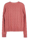 Women's Edifour Cable Cashmere Knit Top Peach - MAX MARA - BALAAN.