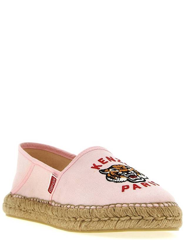 Tiger Canvas Espadrilles Pink - KENZO - BALAAN 3