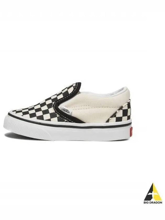 KIDS Classic Slip On Toddler Checkerboard Black White - VANS - BALAAN 1