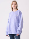 Pigment Heavy Cotton Label Art Sweatshirt Purple - ICONOGRAPHY - BALAAN 3