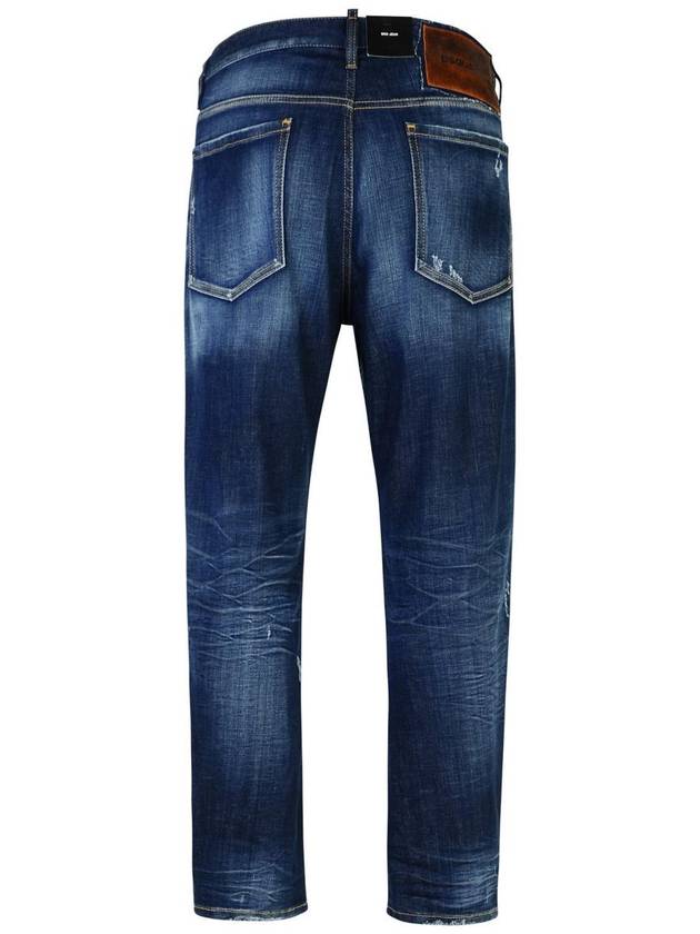 24FW Denim Straight Pants S74LB1576 S30342 470 BLUE - DSQUARED2 - BALAAN 4