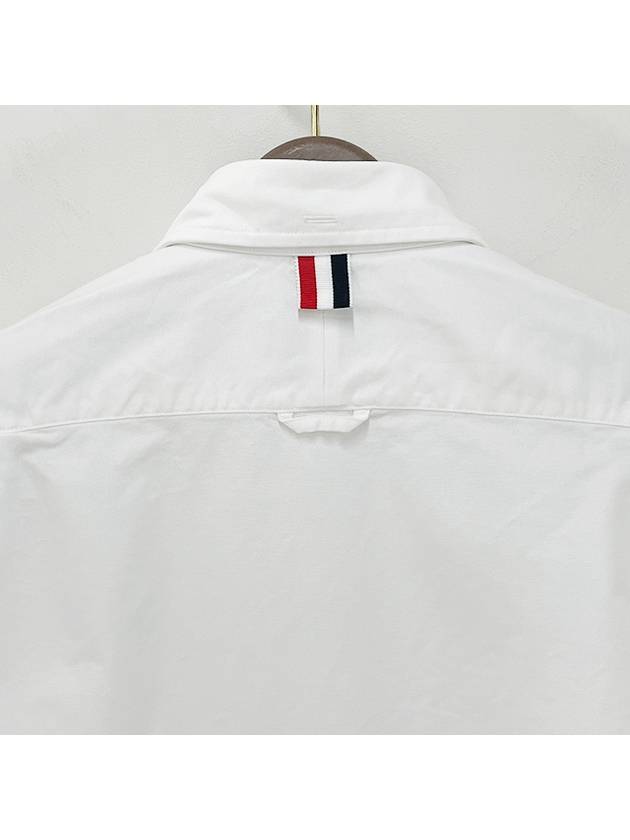 Armband Oxford Long Sleeve Shirt White - THOM BROWNE - BALAAN 7