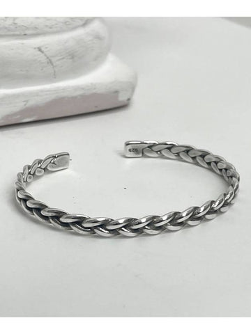 Twist Bangle Bracelet Silver - BLESSED BULLET - BALAAN 1