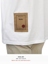 Men's Henry Neck Cotton Short Sleeve T-Shirt White - TEN C - BALAAN 11