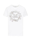 Women's Elmo Logo Detail Short Sleeve T-Shirt White - MAX MARA - BALAAN 2