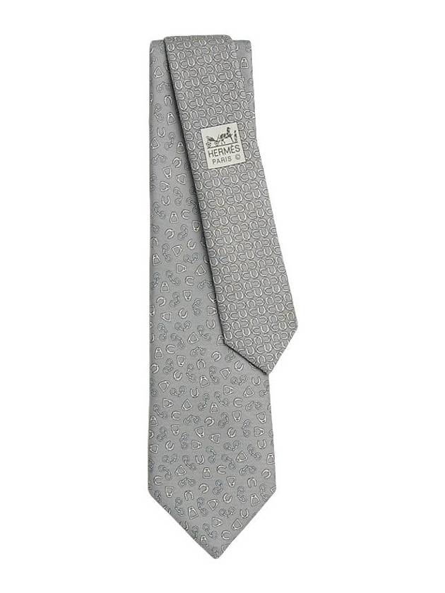 Metal En Vrac Twillbi Tie Grey - HERMES - BALAAN 1