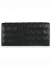 Men's Intrecciato Weaving Long Wallet Black - BOTTEGA VENETA - BALAAN 2