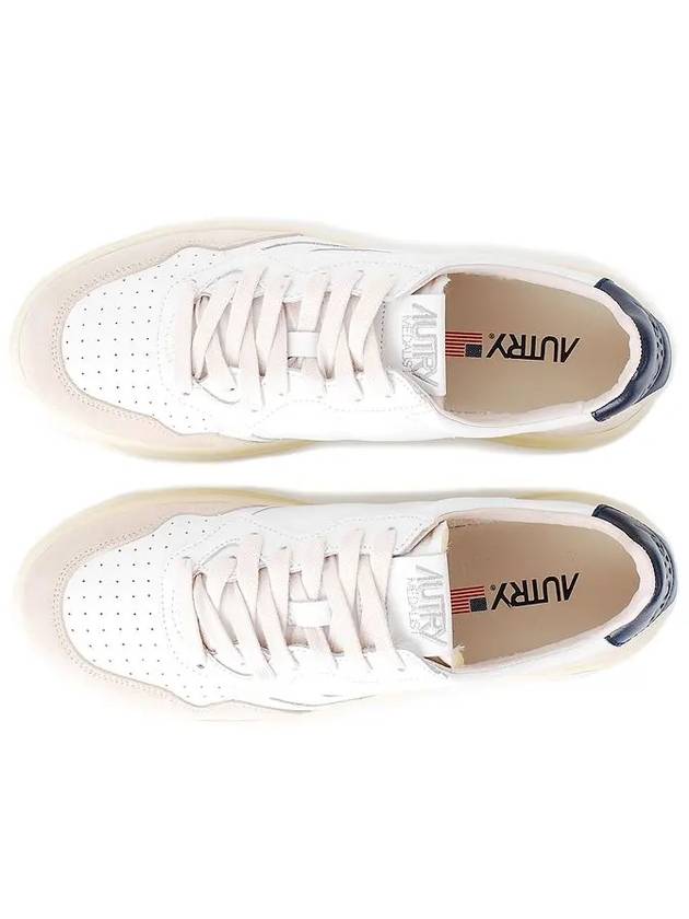 Medalist Navy Tab Low Top Sneakers White Blue - AUTRY - BALAAN 4