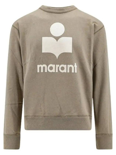 Mikoy Logo Cotton Sweatshirt Moss Green - ISABEL MARANT - BALAAN 2