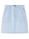 Lea A-Line Skirt Light Blue - A.P.C. - BALAAN 2