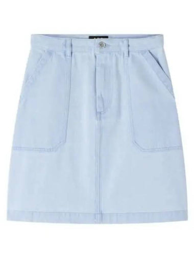 Lea A-Line Skirt Light Blue - A.P.C. - BALAAN 1