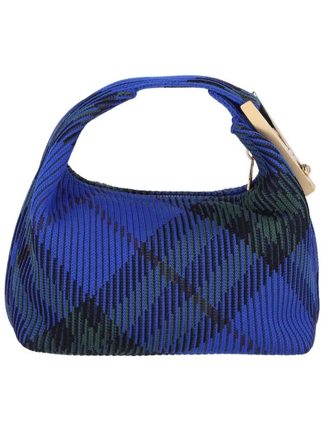 Peg Checked Duffel Bag Blue - BURBERRY - BALAAN 4