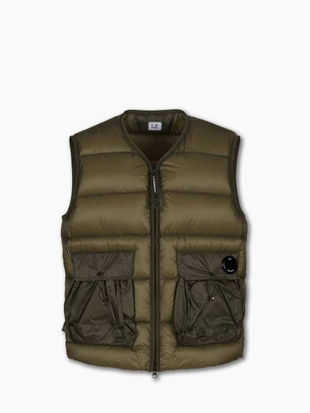 Lens Detail Zip-Up Quilted Vest Green - CP COMPANY - BALAAN 2