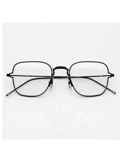 Sunglasses TBX116 A 03 BLACK IRON W CLEAR - THOM BROWNE - BALAAN 2