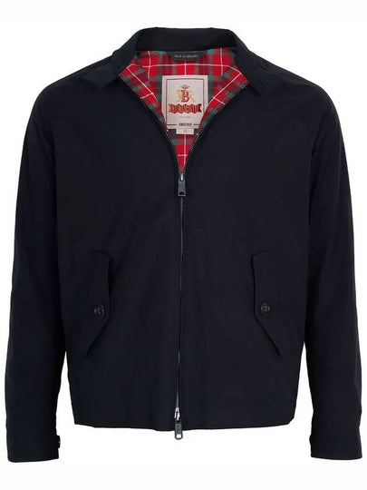 Men's G4 Classic Harrington Zip-Up Jacket Dark Navy - BARACUTA - BALAAN 2