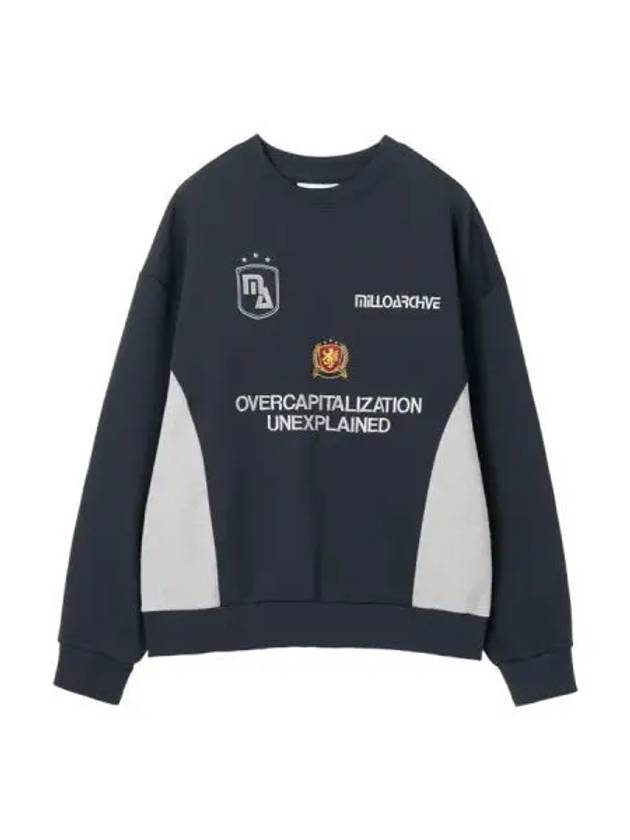 Milo Archive New Capital Crew Neck Navy - MILLO ARCHIVE - BALAAN 1