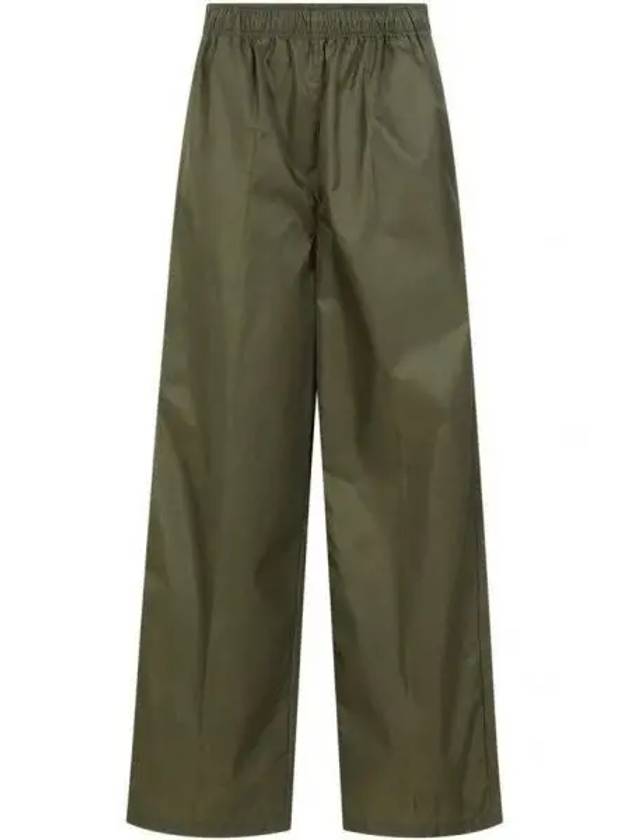 Re-Nylon Trousers Straight Pants Green - PRADA - BALAAN 2