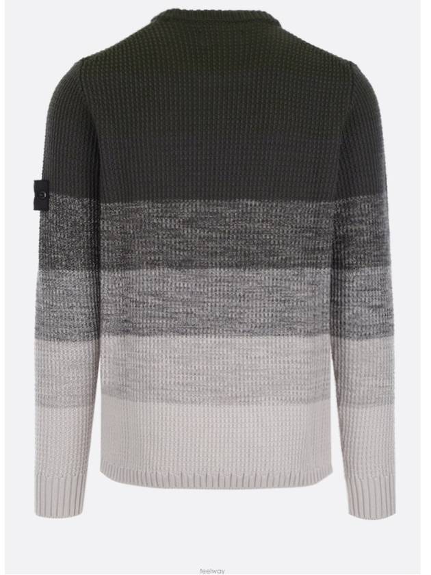 Shadow Wappen Gradient Knit Top Grey - STONE ISLAND - BALAAN 3