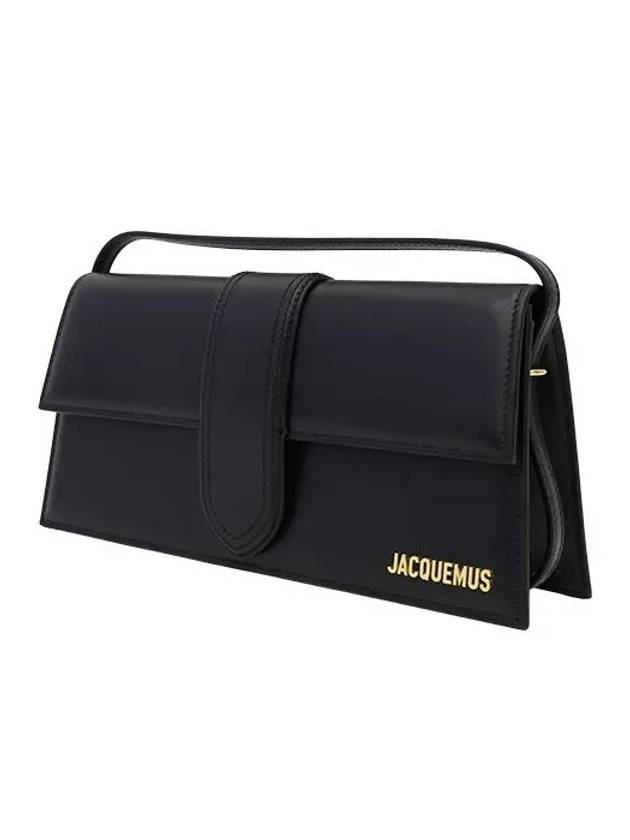 Le Bambino Long Flap Shoulder Bag Black - JACQUEMUS - BALAAN 4