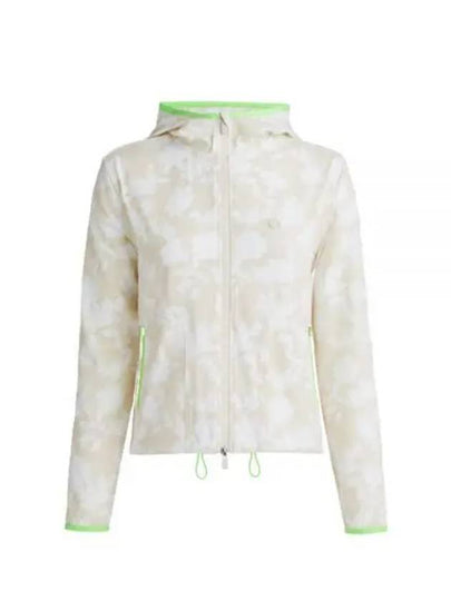 Women's Tonal Floral Maverick 4-Way Stretch Hoodie Jacket Stone - G/FORE - BALAAN 2