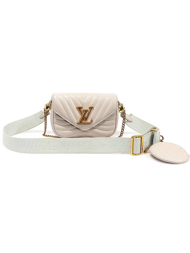 M57864 BRUME Gray Calfskin Vintage Gold New Wave Multi Pochette Cross 2WAY - LOUIS VUITTON - BALAAN 1