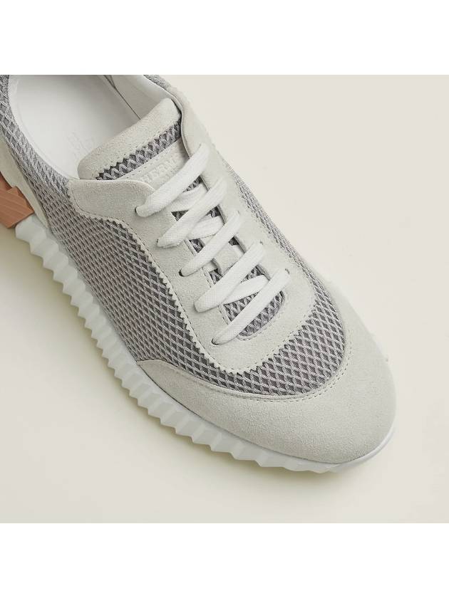 Bouncing Low Top Sneakers White Grey - HERMES - BALAAN 7