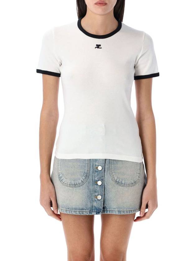 Contrast t-shirt - COURREGES - BALAAN 1