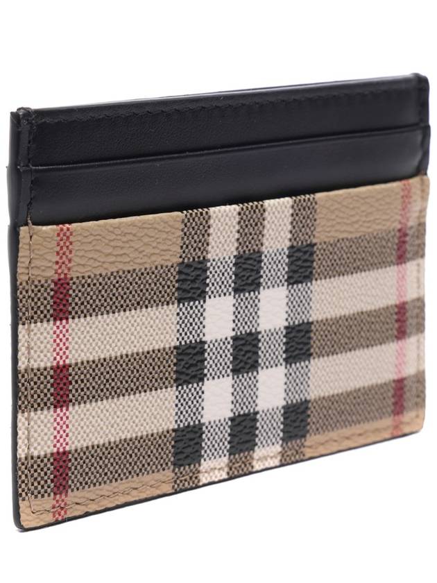 Vintage Check Card Wallet Beige - BURBERRY - BALAAN 4