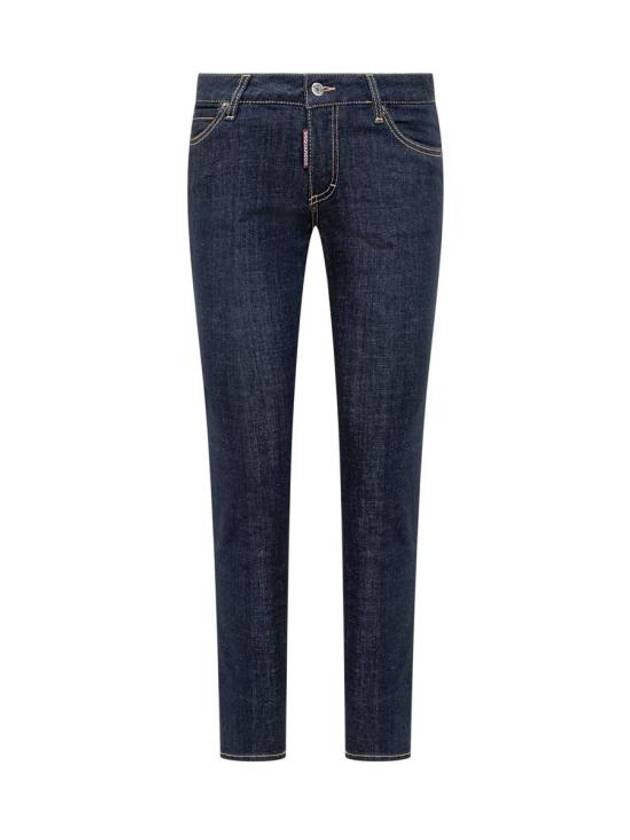 Dark Rinse Wash Jennifer Skinny Jeans Navy - DSQUARED2 - BALAAN 1