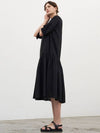 Ribbon shirring dress_black - MITTE - BALAAN 3