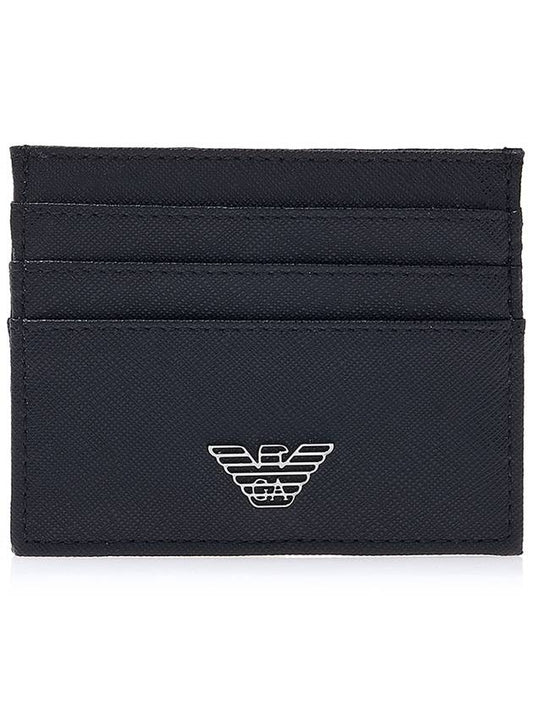 Silver Eagle Logo Card Wallet Black - EMPORIO ARMANI - BALAAN 2